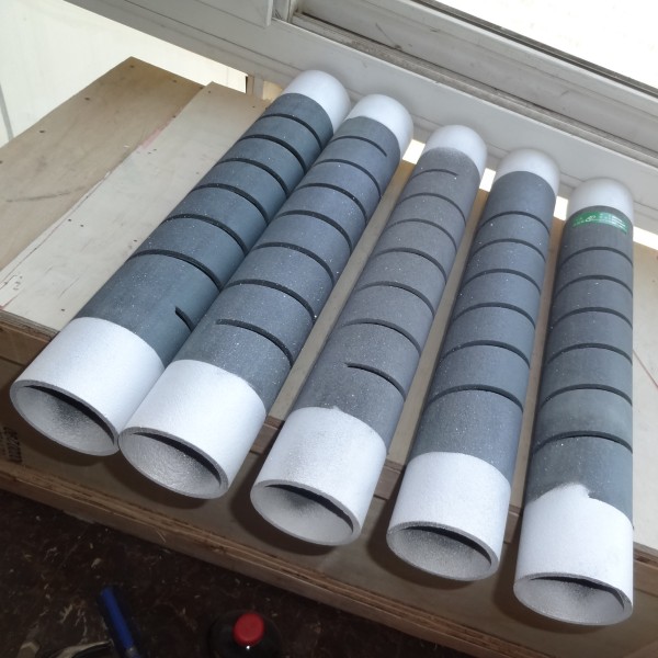 double spiral silicon carbide heater